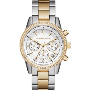 Michael KorsWomen's ChronographRitz Two-Tone Stainless Steel Bracelet Watch
